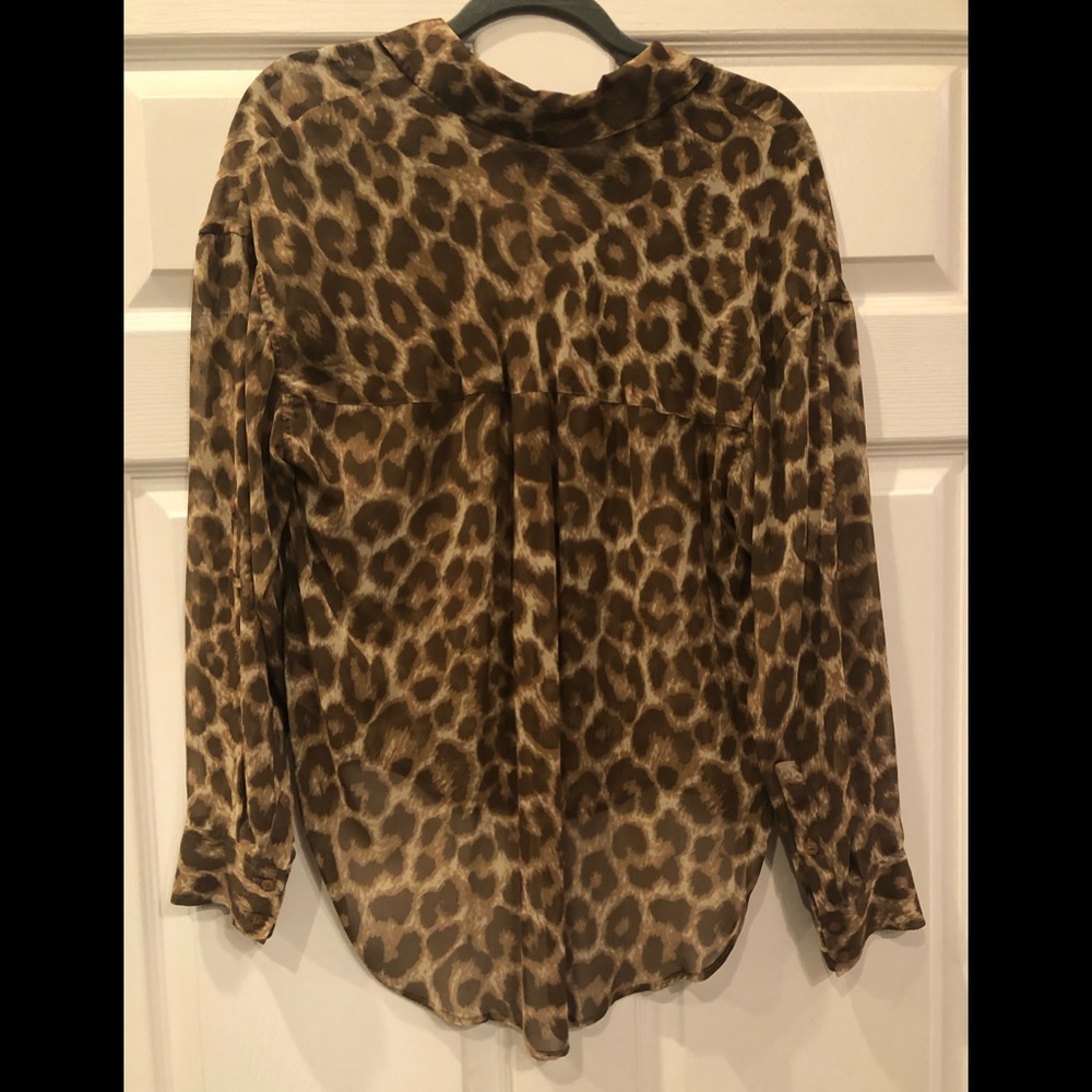 Free People Button up V-Neck Blouse - Picture 2 of 7